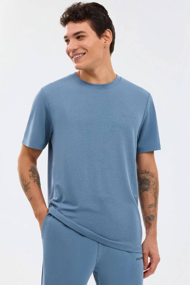 Erkek Regular Tişört S2610125-0558 Lacivert 