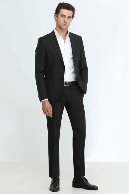 Erkek Reguler Fit Takım Elbise 10110248 Siyah (1)