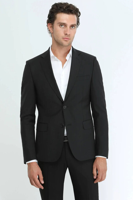 Erkek Reguler Fit Takım Elbise 10110248 Siyah (2)