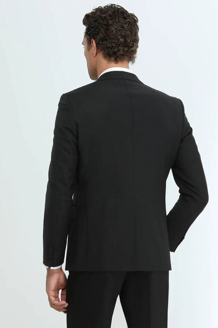 Erkek Reguler Fit Takım Elbise 10110248 Siyah (3)