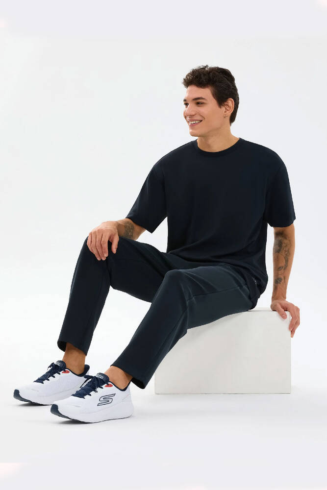 Erkek Relaxed Fıt Tişört S2610136-3817 Siyah 