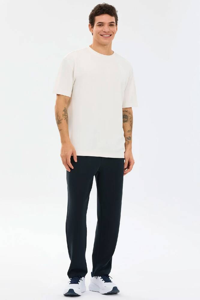 Erkek Relaxed Fıt Tişört S2610136-3855 Beyaz 