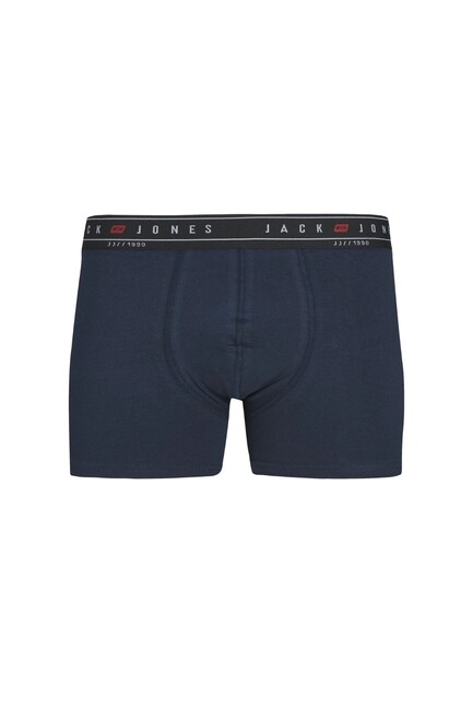 Erkek Renkli Logolu 3'lü Boxer Paketi 12237418 Lacivert (3)