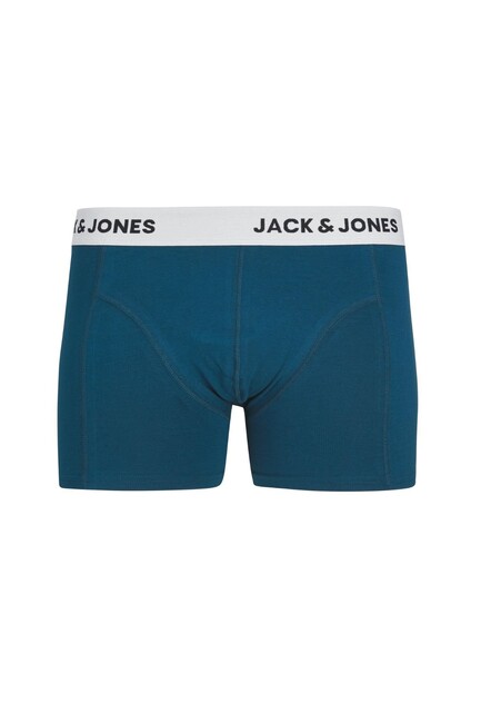 Erkek Renkli Logolu 3'lü Boxer Paketi 12237442 Mavi (3)