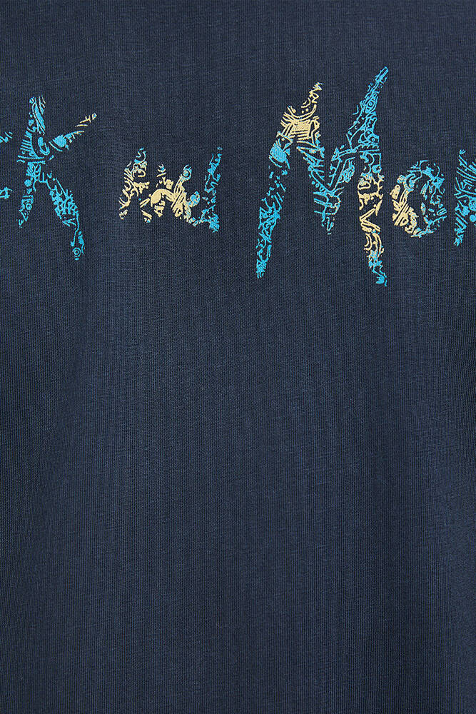 Erkek Rick And Morty Baskılı Tişört 067110-34314 Gri 