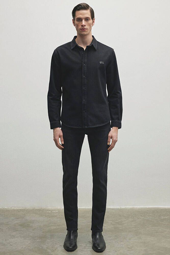 Erkek Roy Lux Black Nights Gömlek 0210496-82410 Siyah 