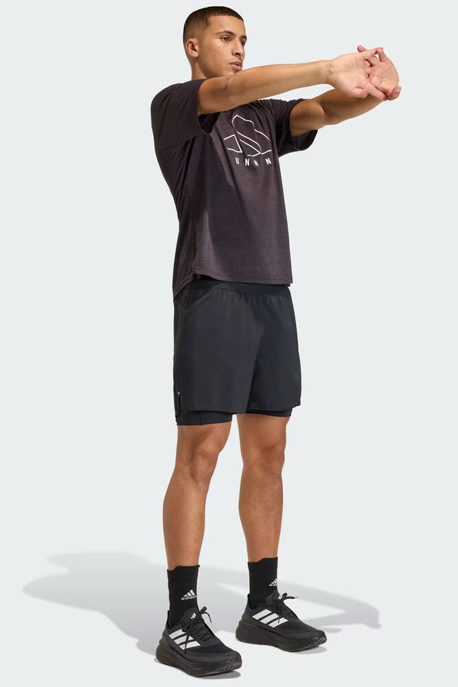 Erkek Run Ess 21 S Şort KA4331 Siyah 