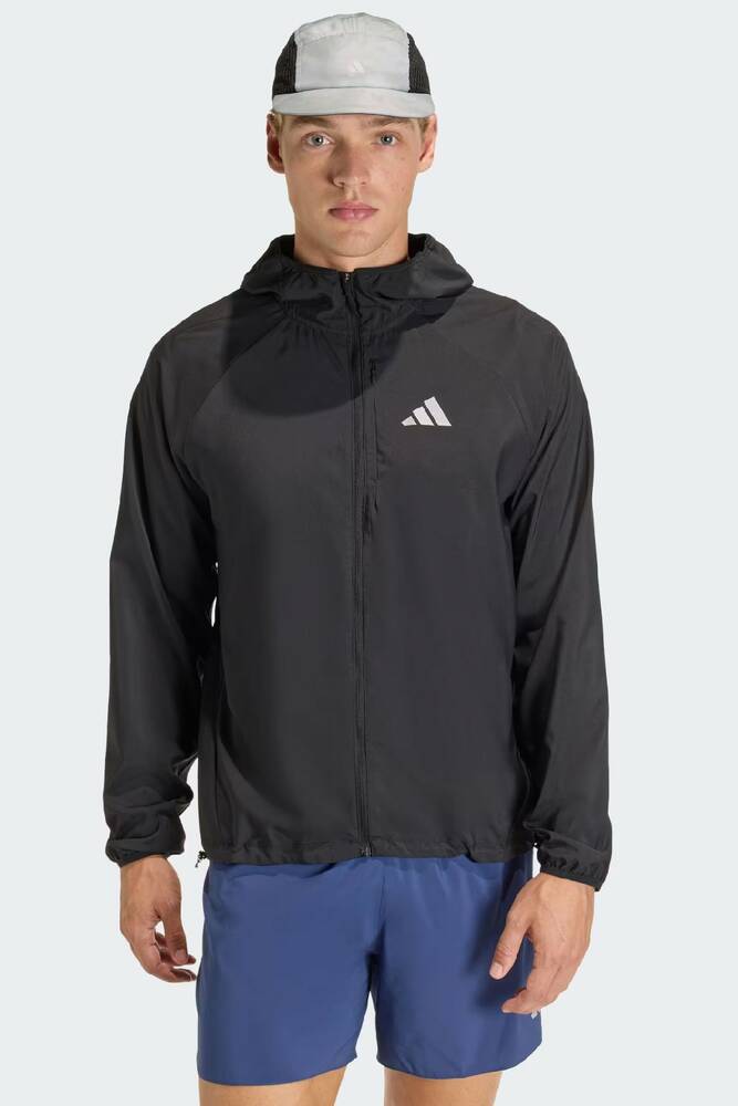 Erkek Run Ess Ceket JZ7782 Siyah 