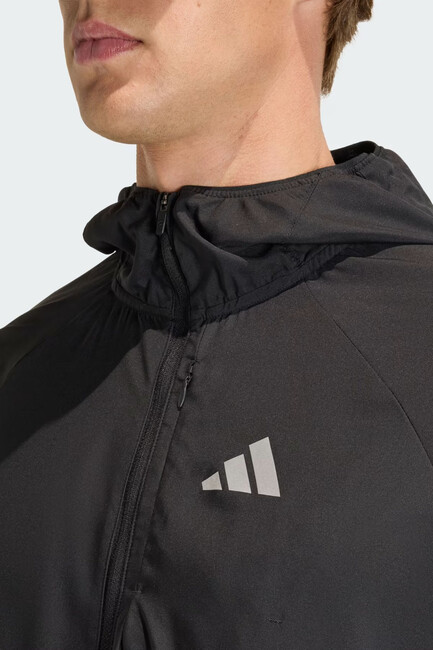 Erkek Run Ess Ceket JZ7782 Siyah - Thumbnail