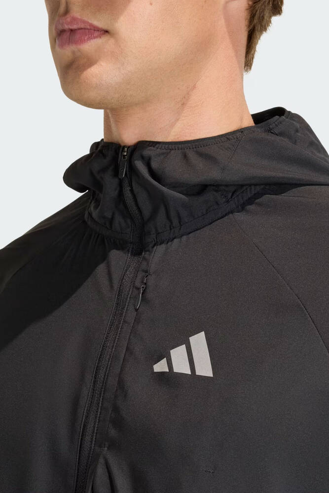 Erkek Run Ess Ceket JZ7782 Siyah 