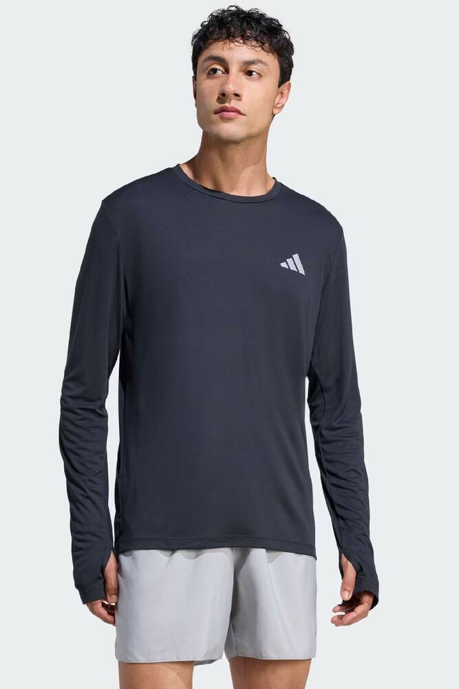 Erkek Run Ess Ls Tişört KE8424 Siyah 