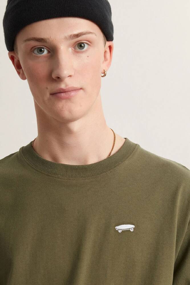 Erkek Salton Loose Tişört VN000P56FR11 Yeşil 