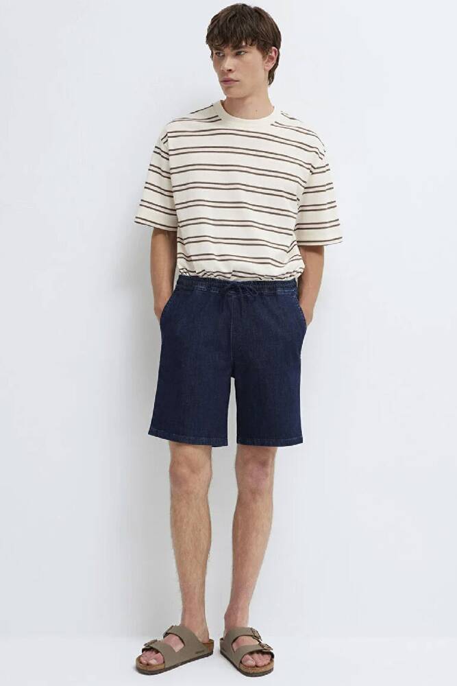 Erkek Samos Comfort Denim Şort 0410093-A3262 Lacivert 