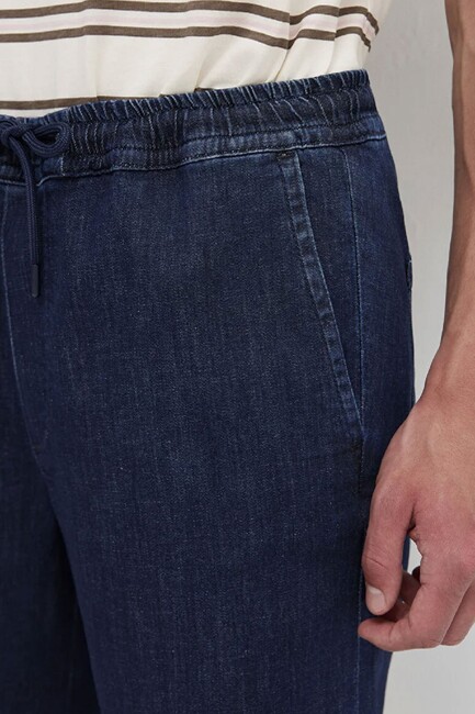 Erkek Samos Comfort Denim Şort 0410093-A3262 Lacivert - Thumbnail