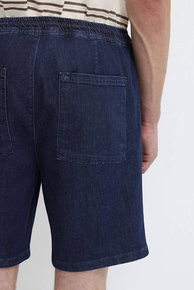 Erkek Samos Comfort Denim Şort 0410093-A3262 Lacivert 