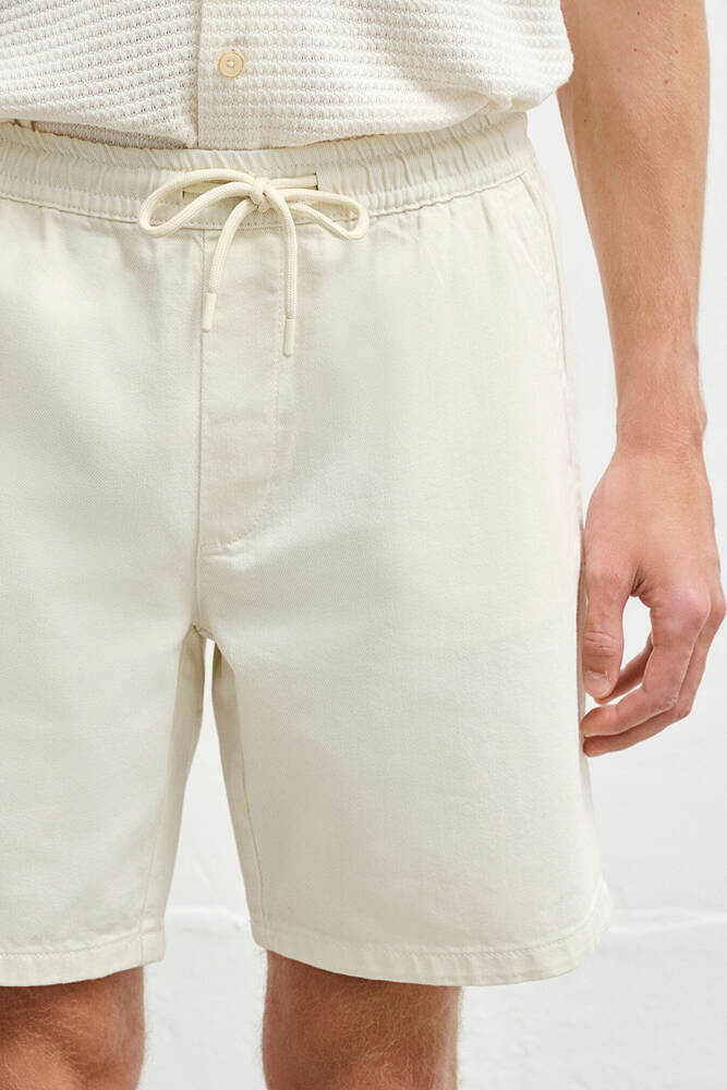 Erkek Samos Denim Şort 0410093-90390 Beyaz 