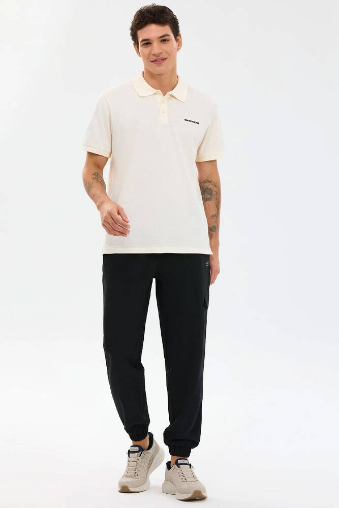 Erkek Short Sleeve Polo Tişört S211800-1208 Ekru 