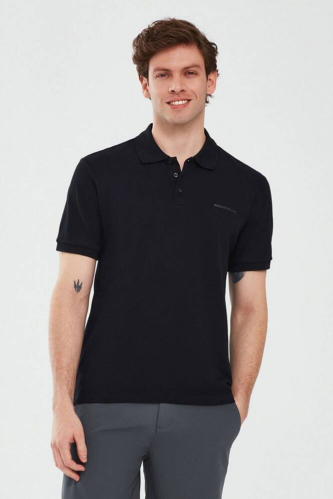 Erkek Short Sleeve Polo Tişört S211800-3817 Siyah 