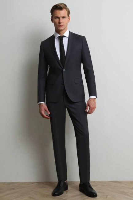 Erkek Slim Fit Takım Elbise 10120346 Siyah  (1)