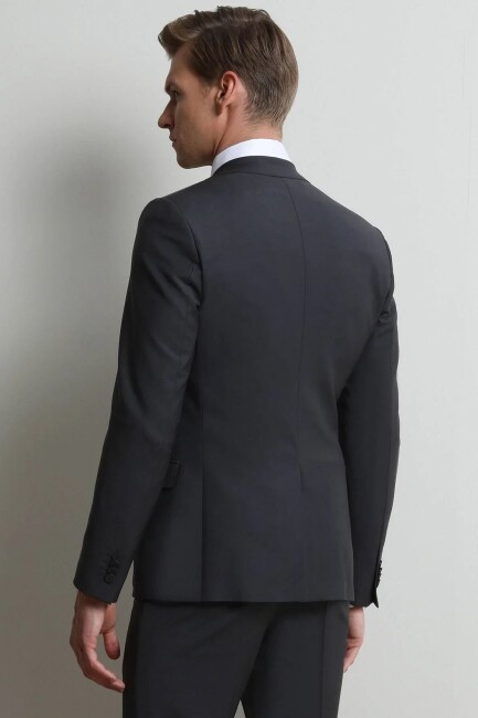 Erkek Slim Fit Takım Elbise 10120346 Siyah  - 4