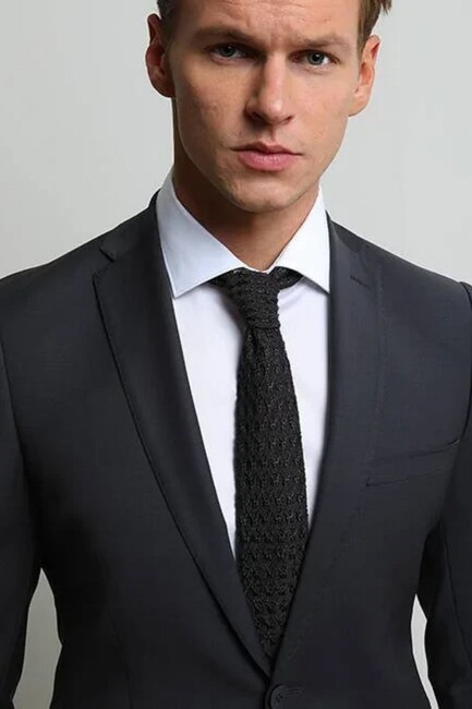 Erkek Slim Fit Takım Elbise 10120346 Siyah (1)