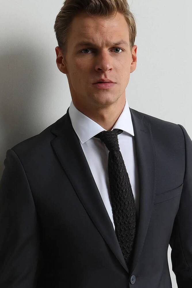 Erkek Slim Fit Takım Elbise 10120346 Siyah 