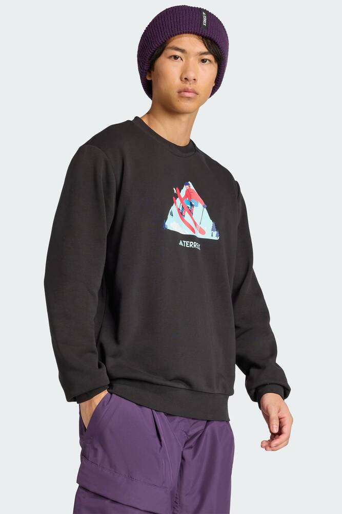 Erkek Snow Crew Sweat KE2320 Siyah 