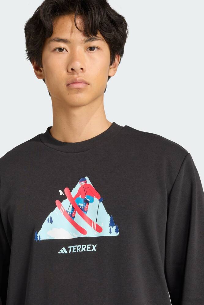 Erkek Snow Crew Sweat KE2320 Siyah 