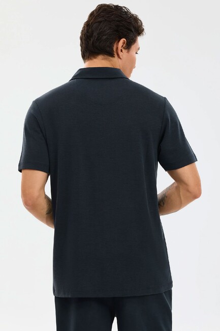 Erkek Soft Touch Pique Polo Tişört S2610086-3817 Siyah (3)