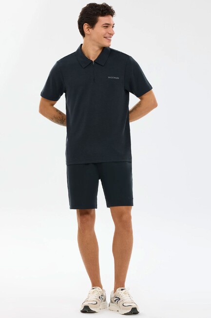 Erkek Soft Touch Pique Polo Tişört S2610086-3817 Siyah - Thumbnail