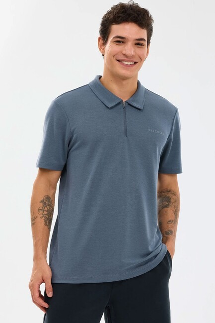 Erkek Soft Touch Pique Polo Tişört S2610086-3998 Gri (1)