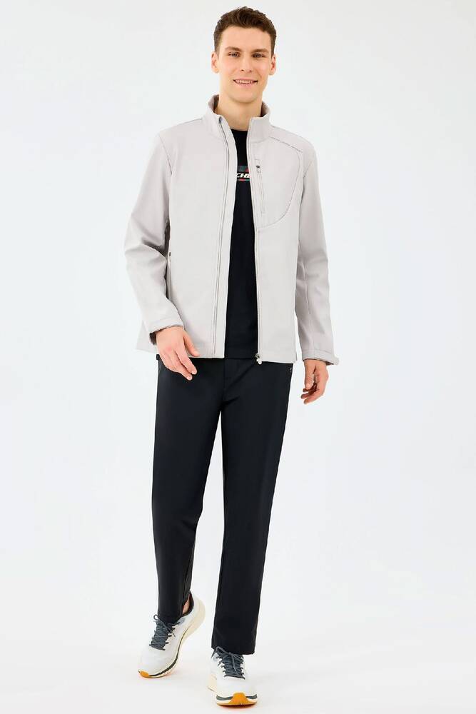 Erkek Softshell Basic Ceket S2520132-1657 Gri 