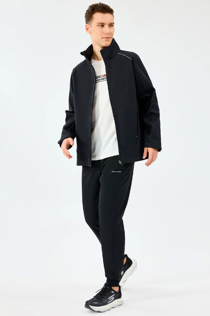 Erkek Softshell Basic Ceket S2520132-3817 Siyah - Thumbnail