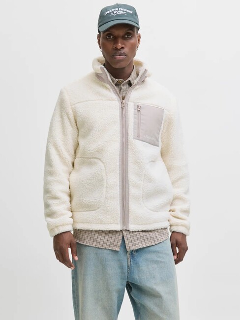 Erkek Soho Teddy Ceket 12278784 Ekru (1)