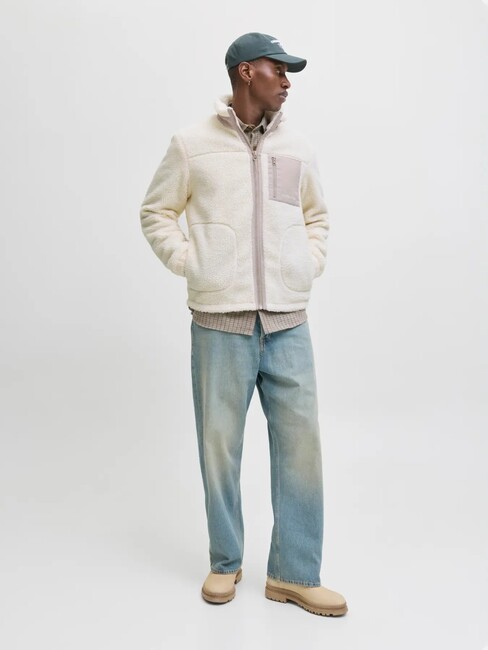 Erkek Soho Teddy Ceket 12278784 Ekru (3)