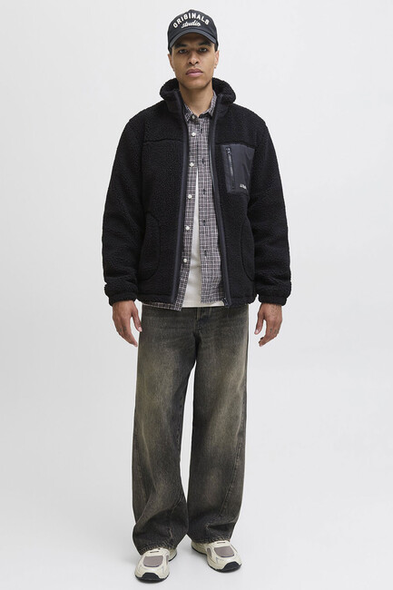 Erkek Soho Teddy Ceket 12278784 Siyah (2)