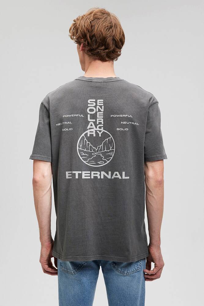 Erkek Solar Energy Tişört 0612098-80955 Gri 