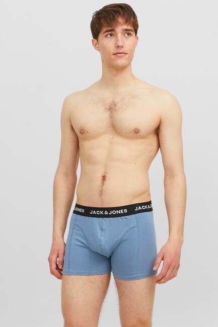 Erkek Solid 3 Lü Paket Boxer 12240254 Lacivert (1)