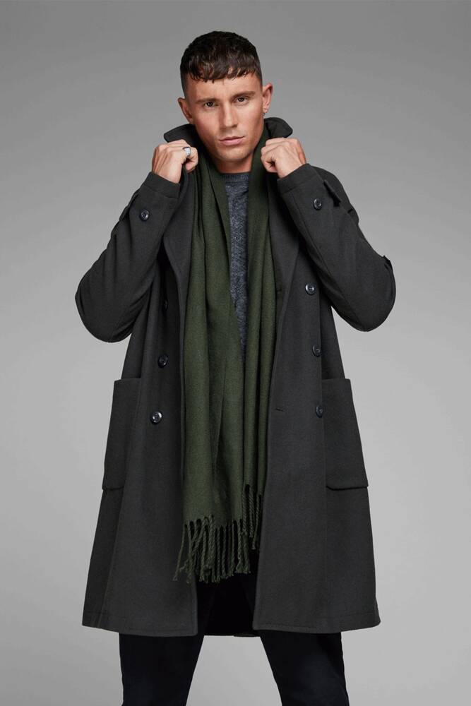 Erkek Solıd Woven Atkı 12140332 Haki 