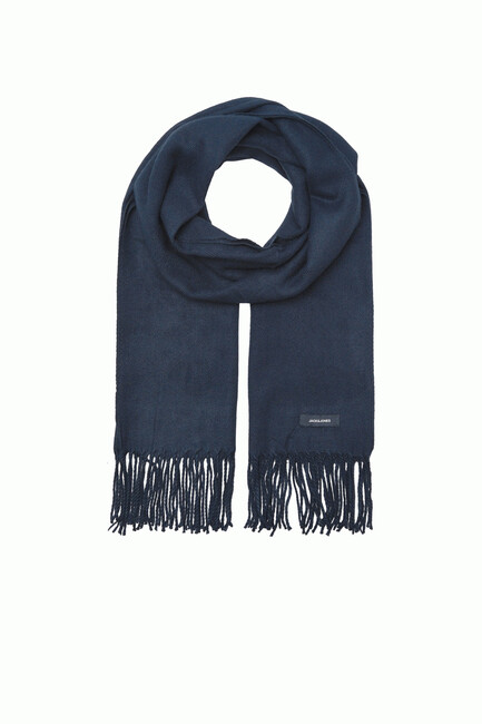 Erkek Solıd Woven Atkı 12140332 Lacivert (2)