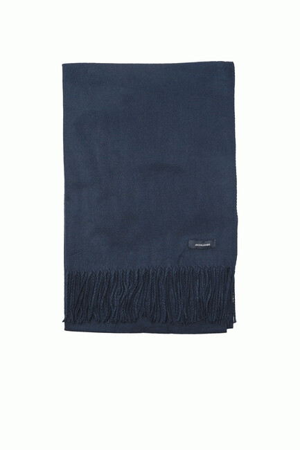 Erkek Solıd Woven Atkı 12140332 Lacivert (3)