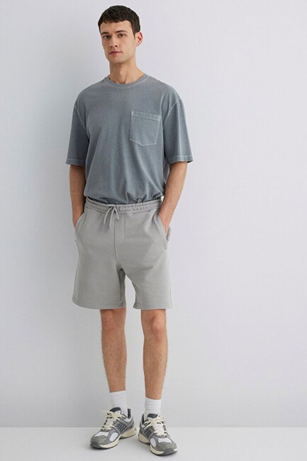 Erkek Şort 0410165-80615 Gri (1)