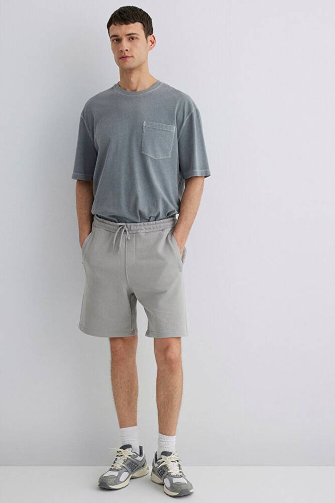 Erkek Şort 0410165-80615 Gri 