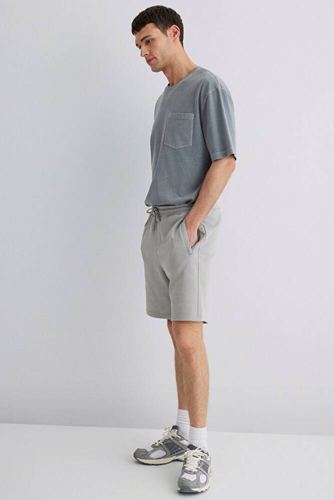 Erkek Şort 0410165-80615 Gri 