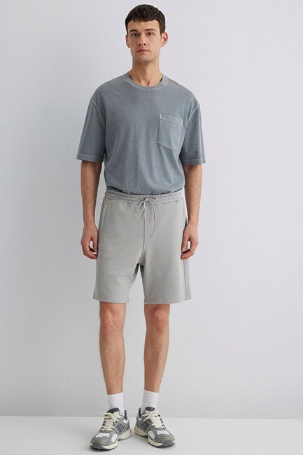 Erkek Şort 0410165-80615 Gri - Thumbnail