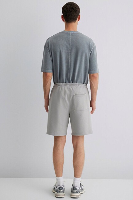 Erkek Şort 0410165-80615 Gri - Thumbnail