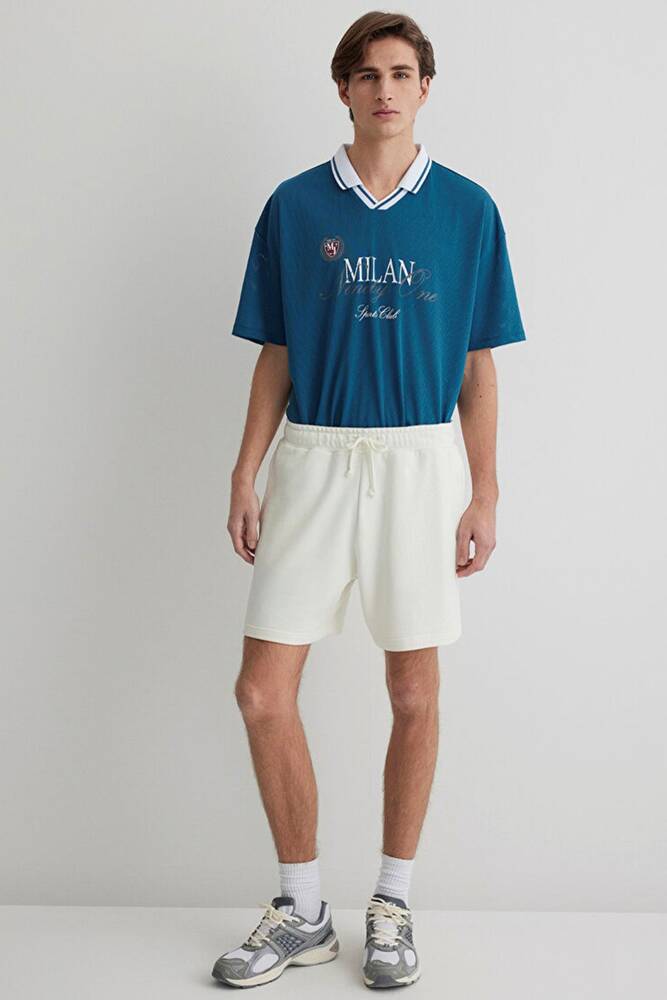 Erkek Şort 0410252-86420 Ekru 