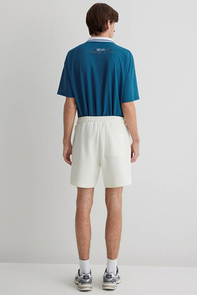 Erkek Şort 0410252-86420 Ekru 