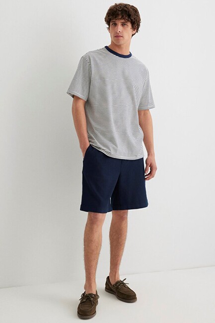 Erkek Şort 0410273-80872 Lacivert (1)