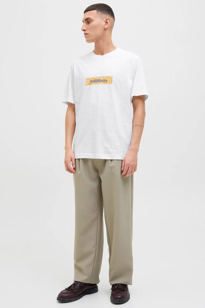 Erkek Splıt Aop Brandıng Tişört 12272993 Beyaz 